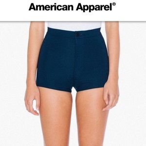 American Apparel Matte Black Disco Shorts
